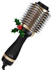 4-in-1 Hair Dryer Brush & Styler Volumizer, Hot Air Blow Dryer & Straightener