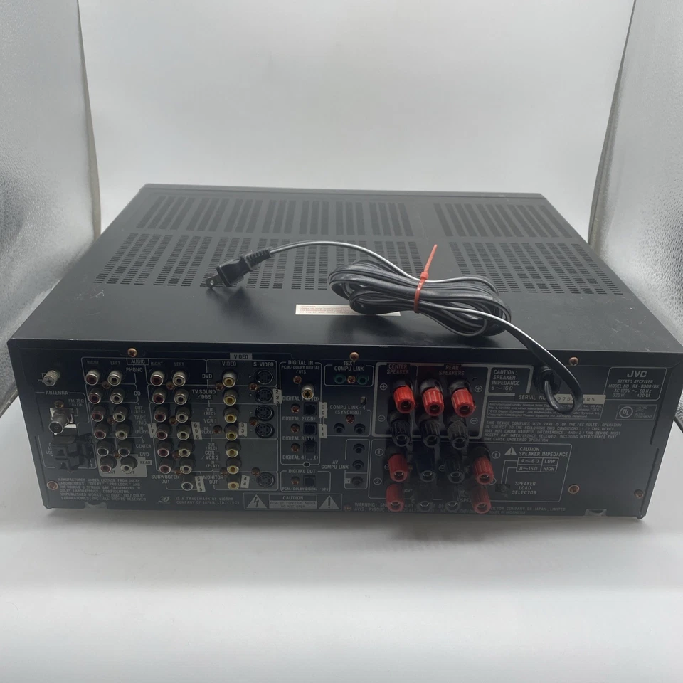 JVC RX-8000V Audio Video Control Receiver No Remote Tested - Image 4 of 4