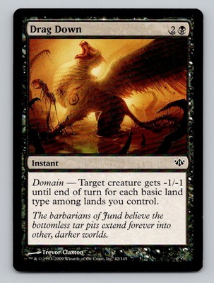 Drag Down 42 C Conflux Magic The Gathering NM