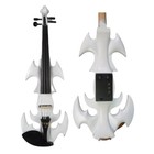White 4 string Electric Violin, 4/4 Electronic violin, High quality,Master sound