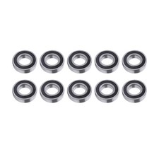6206-2RS 10× Double Rubber Seals Chrome Bearing Steel 30 × 62 × 16 mm Sealed