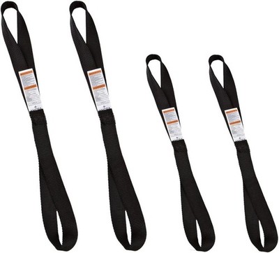 Ancra Tiedowns 12'' & 18'' Soft Touch - Tie Down Extension Black 4-Pack