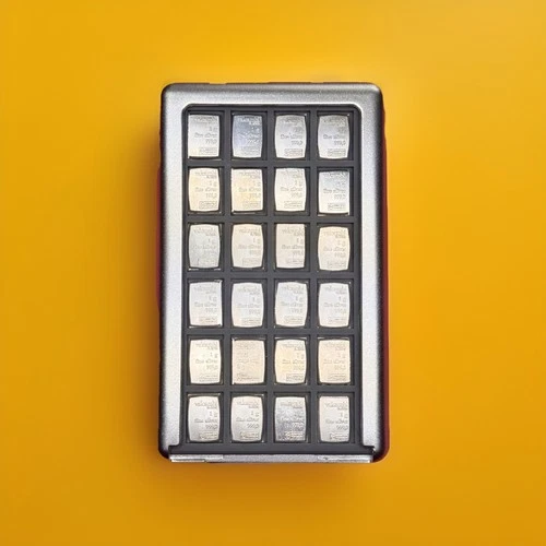 HUGE LOT 24 Grams Blessed 1g Silver Valcambi Bullion Fraction Bar 1x Case Holder