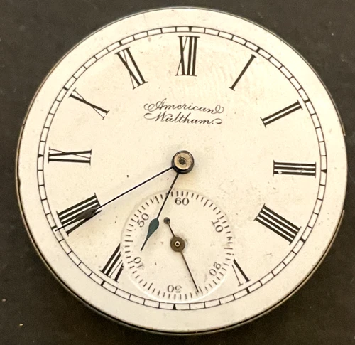 Antique 1898 Waltham Seaside 1890 Pocket Watch Movement Running Ticks 6s 15j USA