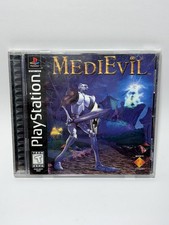 MediEvil Playstation PS1 completo CIB etichetta nera testato