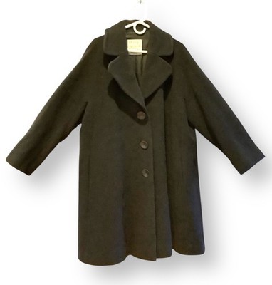 Vintage Moschino Cheap and Chic Black Wool Coat US Sz 12