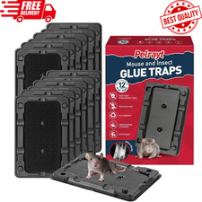 Mouse  Insect Traps 12 Pack, Heavier Sticky Traps with Non-Toxic Glue for Mice