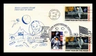 US COVER FIRST MAN ON MOON SPACE FDC TIME TRAVEL COMBO NEIL ARMSTRONG