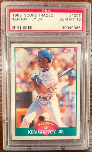 1989 SCORE TRADED #100T KEN GRIFFEY JR. ROOKIE RC PSA 10