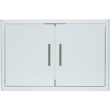 Blaze 32-in Stainless Steel Soft Close Double Access Door Paper Towel Holder