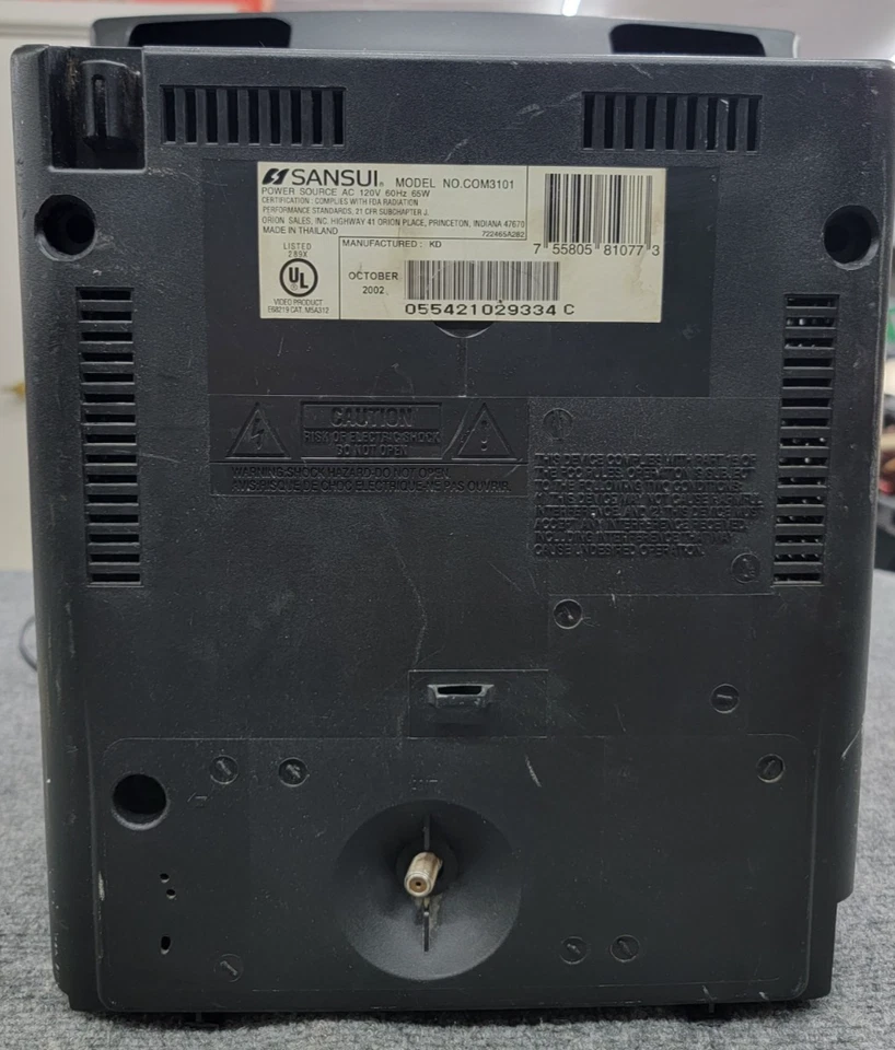 Vintage Sansui COM3101 13in Combo Retro Game CRT TV & VHS Player See Photos - Image 3 of 4