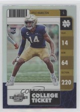 2022 Chronicles Draft Picks Contenders Optic Silver Prizm Kyle Hamilton #24 2qw