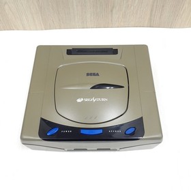 Sega Saturn Console bundle with 2 controllers, 5 games & cables Japan Gray