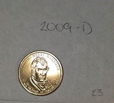 2009 -D William Henry Harrison Presidential $1 Coin
