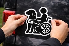 Disabled Access Vehicle Stickers x4 Wheelchair Mobility Car Van Decals 