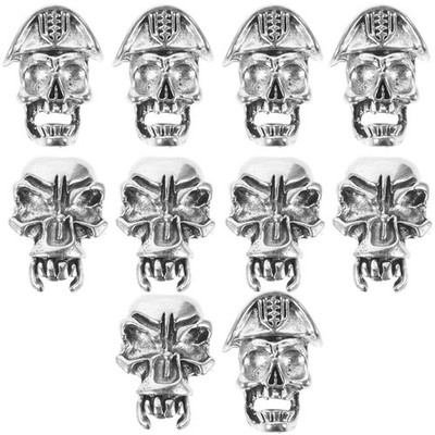  10 Pcs Wikinger-Haaraccessoires Bartperlen Flechtzubehör Haarzubehör