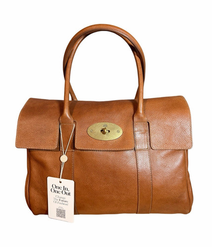 Mulberry Bayswater Tote - OAK NVT (pebbled leather, vintage, brown)