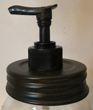 Mason Jar Soap Dispenser Pump Only Dark Brown