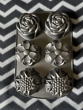 Nordic Ware Rose Bud Cake Pan Mold 6 cup Bund...