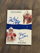 Ryan Finley Kelvin Harmon 2019 Flawless Collegiate Auto Autograph #4/15