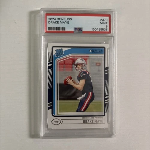 2024 DONRUSS DRAKE MAYE RC # 379 PSA 9 MINT NEW ENGLAND PATRIOTS