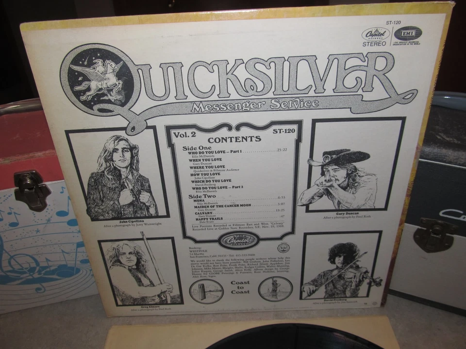 QUICKSILVER Messenger Service 1969 HAPPY TRAILS Vinyl Lp - Original Capitol - Image 2 of 4