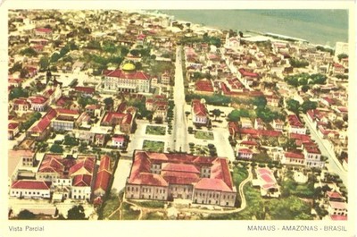 Manaus Amazonas Brazil Partial View of the City Vintage Postcard