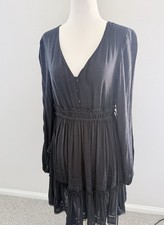 Love Stitch  women's Black Long Steve babydoll dresses