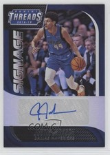2018-19 Panini Threads Signage Justin Jackson #25 Auto 0q3