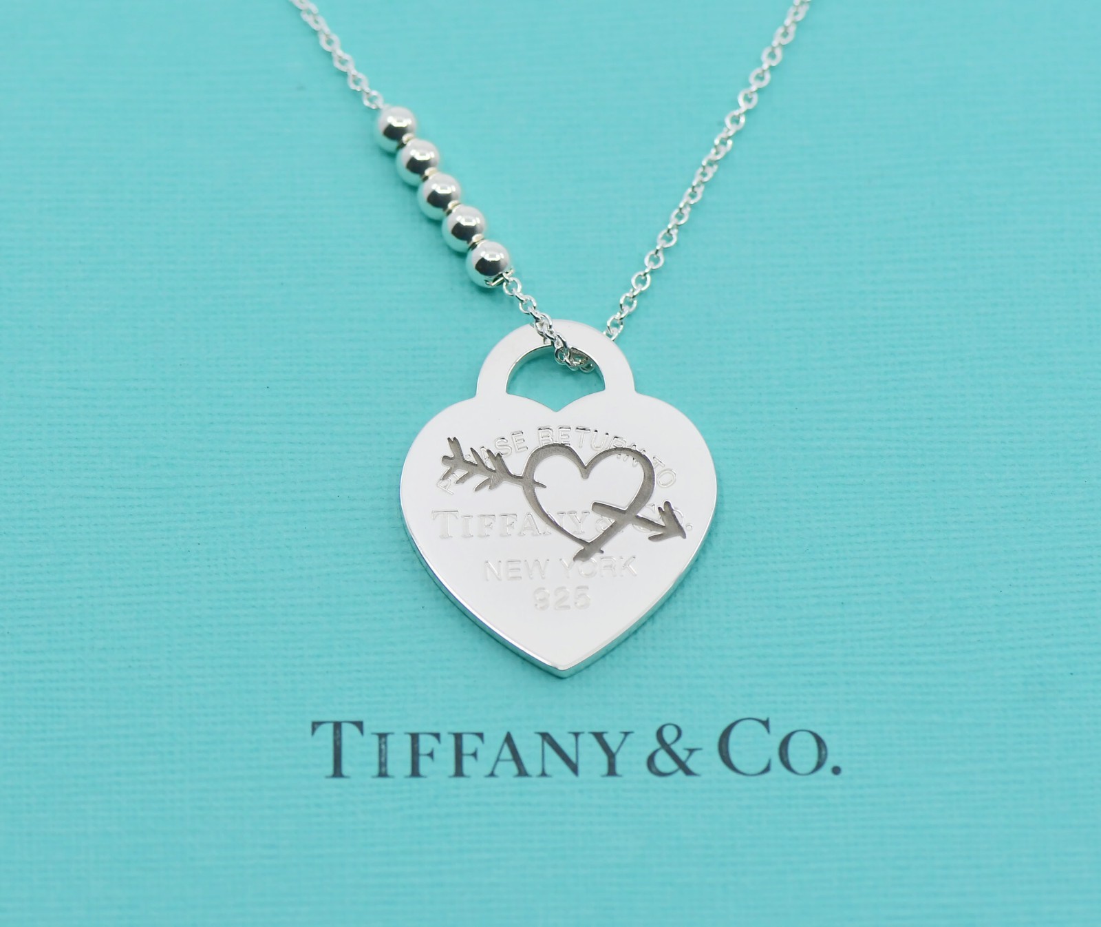 Tiffany & Co Return To Heart Arrow Sterling Silver Necklace