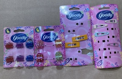 GOODY Kids 4 Different Partial Sets Claw Clips/ Barrettes 1999/00 NEW D2
