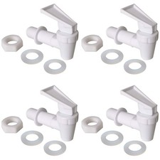 4 Pack Replacement Cooler Faucet Water Dispenser Tap Plastic Spigot for Beverage