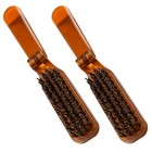 2 Pcs Reisekamm Damen Fräulein Haarbürste Zusammenklappbare Reisehaarbürste