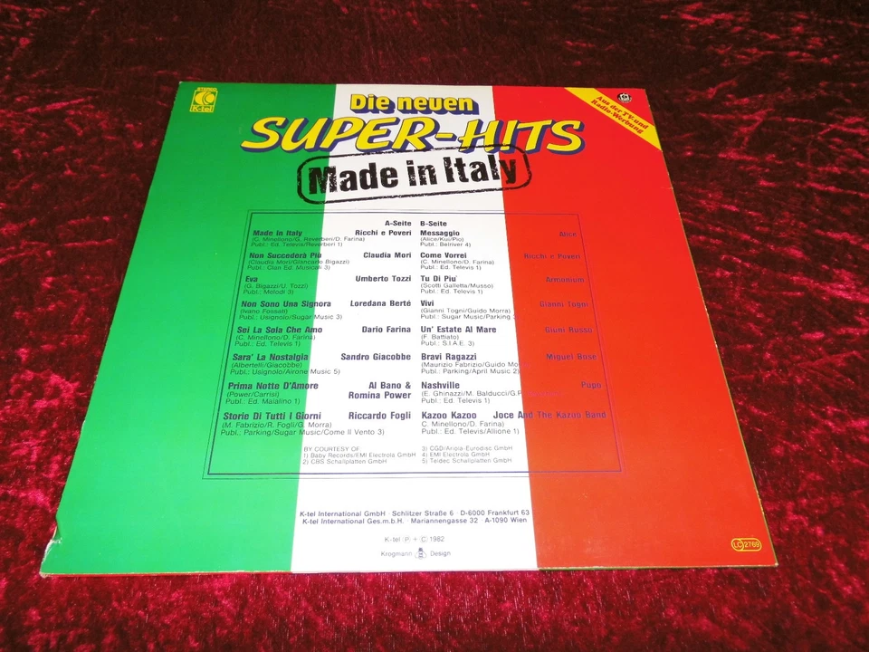 super hits made in italy lp vinyl sampler - Bild 2 von 2