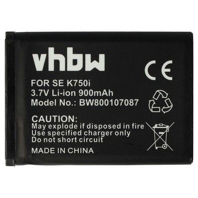 Akku für Sony-Ericsson K758c K750c K750 K608i K610im K750i S600i K610i 900mAh