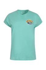 Weird Fish Seashore organic graphic slub T-Shirt new with tags size 14 Aqua Blue