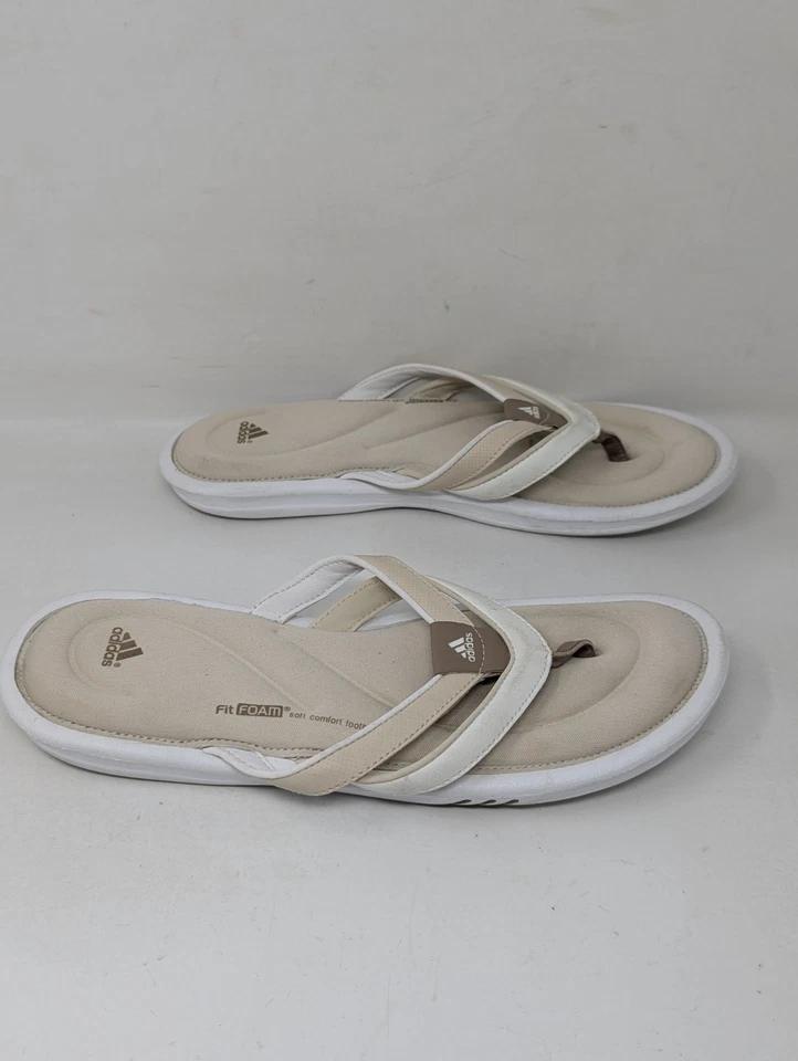 Sandalias de tanga para mujer Adidas Fit espuma suave chanclas G15217 talla 7 vintage Y2K Foto 2 de 4