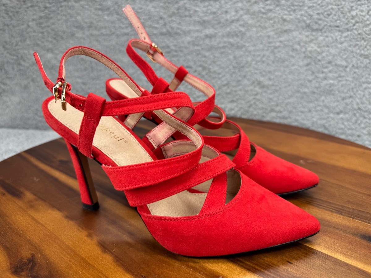 Heels Womens Red Sandals Size 11 Red Block Heels Size 11 Sale