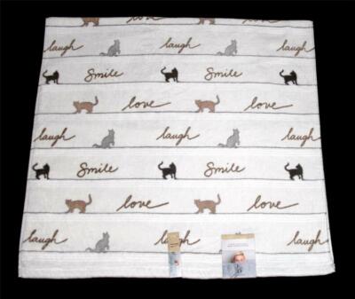 Ellen Degeneres Varied CATS Smile Love Laugh Decorative Velour