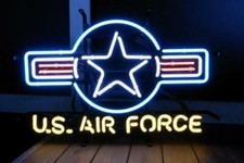 U.S. Air Force Neon Light Sign 24x20 Beer Bar Decor Lamp Glass Artwork