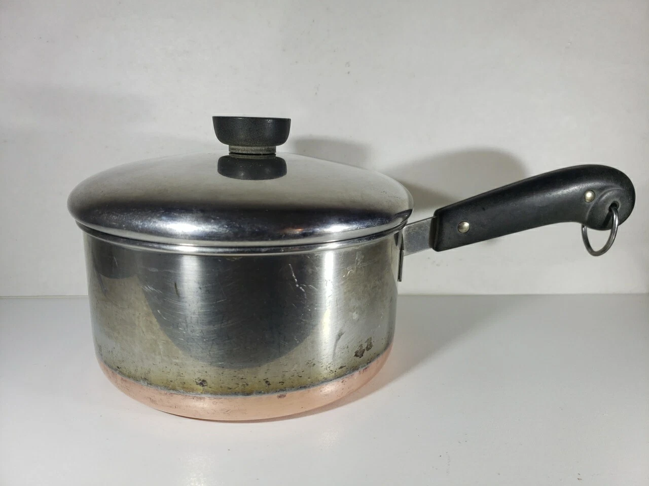 Vintage Revere Ware 2 Quart Sauce Pan Copper Bottom Patent Under Process 1948-68