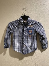 Guess Outdoor Division Button Up Long Sleeve Collared Shirt Boys SZ 5-6 EUC Cute