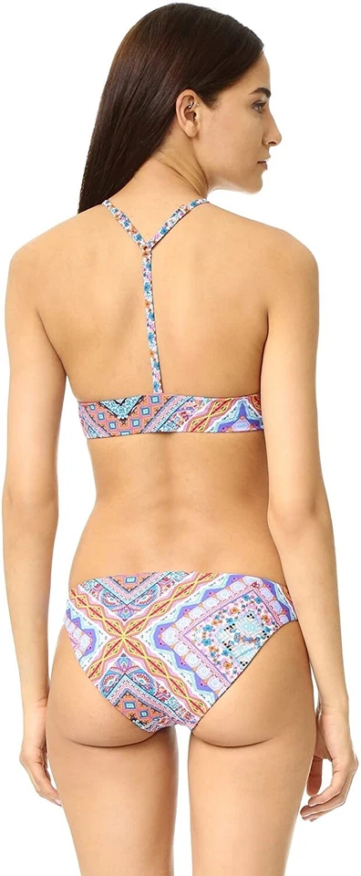 Top de bikini Red Carter 263498 para mujer Laurel Canyon cuello alto traje de baño talla pequeña Foto 3 de 4