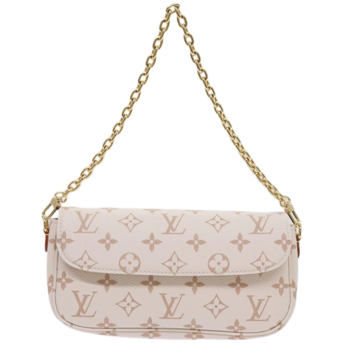 LOUIS VUITTON Monogram Dune Wallet On Chain Ivy Bag Beige M83091 