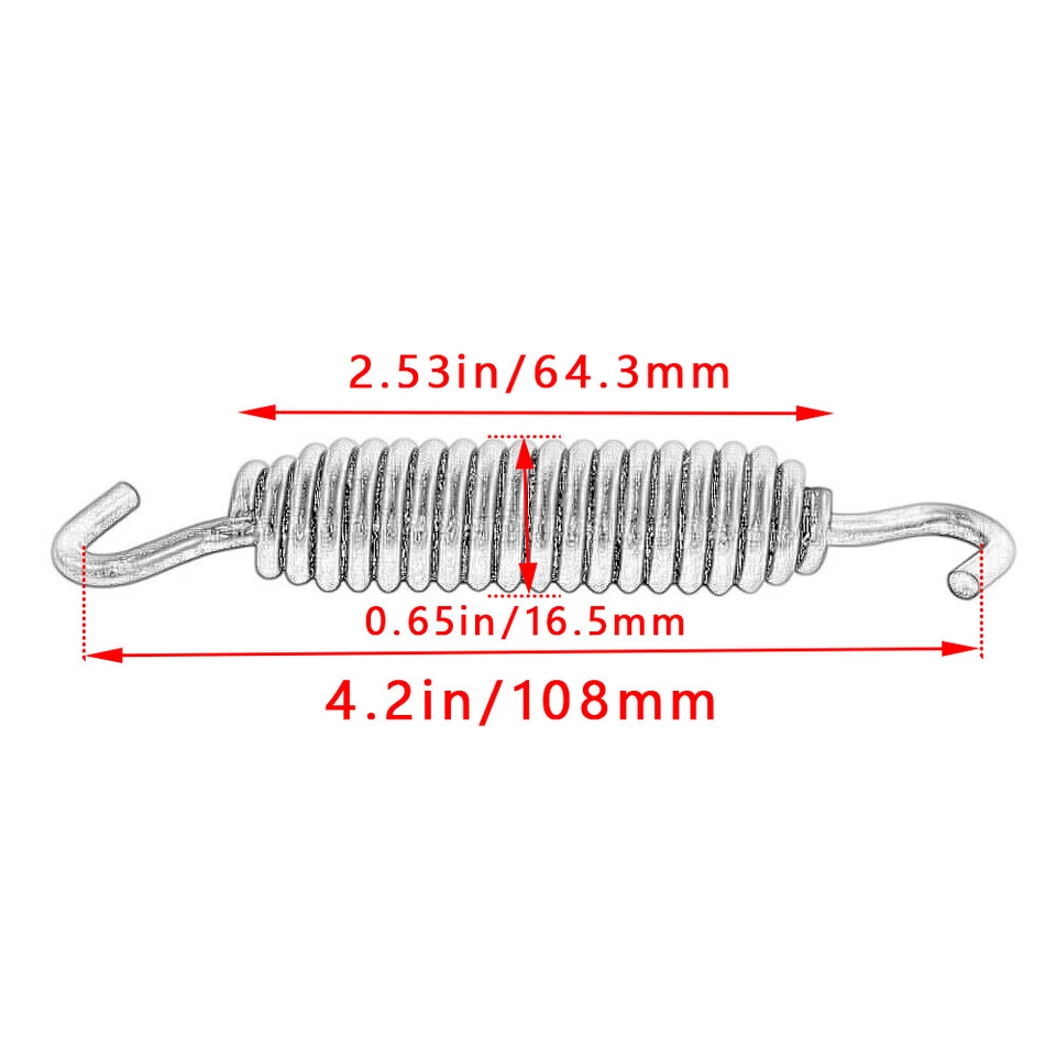 4.2" Kickstand Spring For Harley Sportster XL883 XL1200 1986-2021 Black - Image 2 of 4