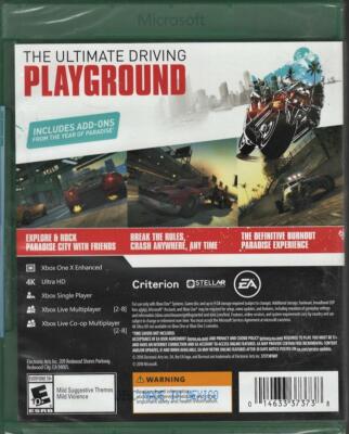 Burnout Paradise Remastered Xbox One (Brand New Factory Sealed US