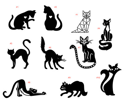 Custom Cat Decal for Decor, Car, Laptop, Mug, Tumbler, etc
