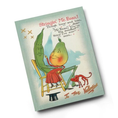 A6 DRUCK - Vintage Valentinstag - Stringin' Mr Bean!