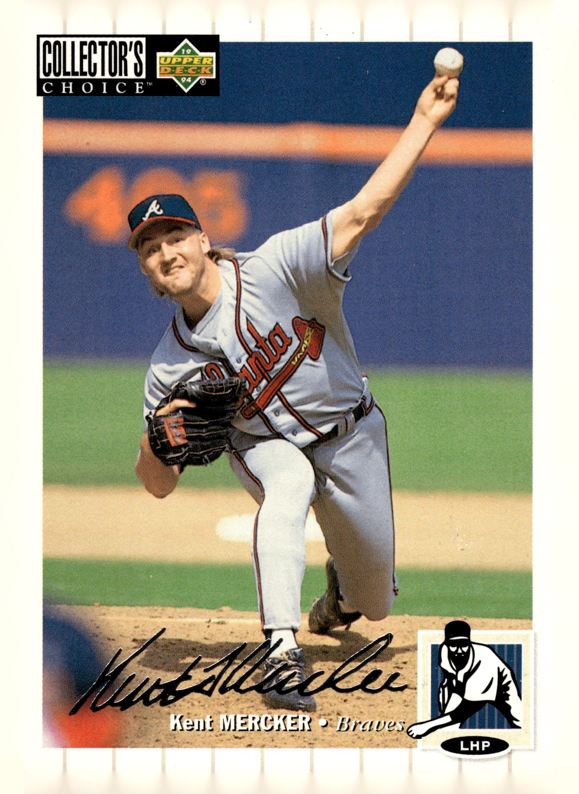 1994 Collector's Choice #446 Kent Mercker Silver Signature