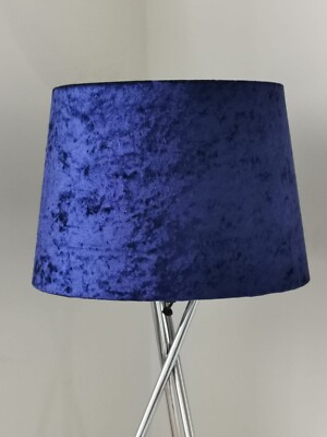 new HQ crushed blue velvet fabric lamp shade and pendant light shade -royal  blue UK